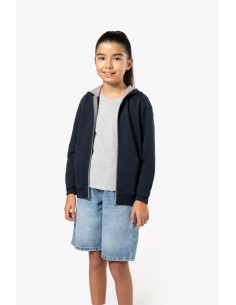 K-KA486-KIDS' FULL ZIP HOODED SWEATSHIRT 2
